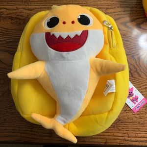 Baby shark yellow backpack